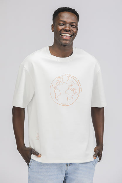Oversized Printed T Shirt