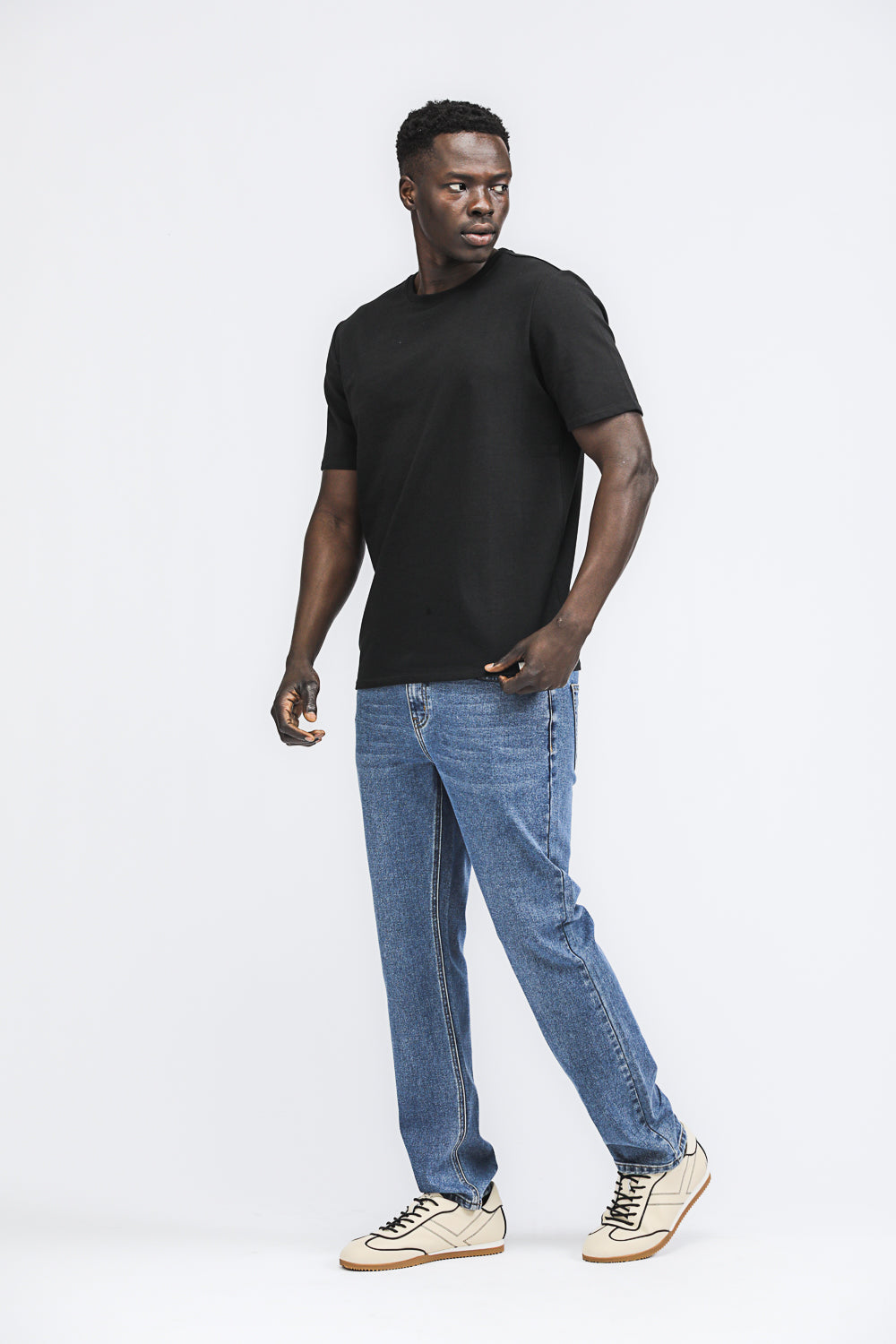 French Terry Knit T Shirt