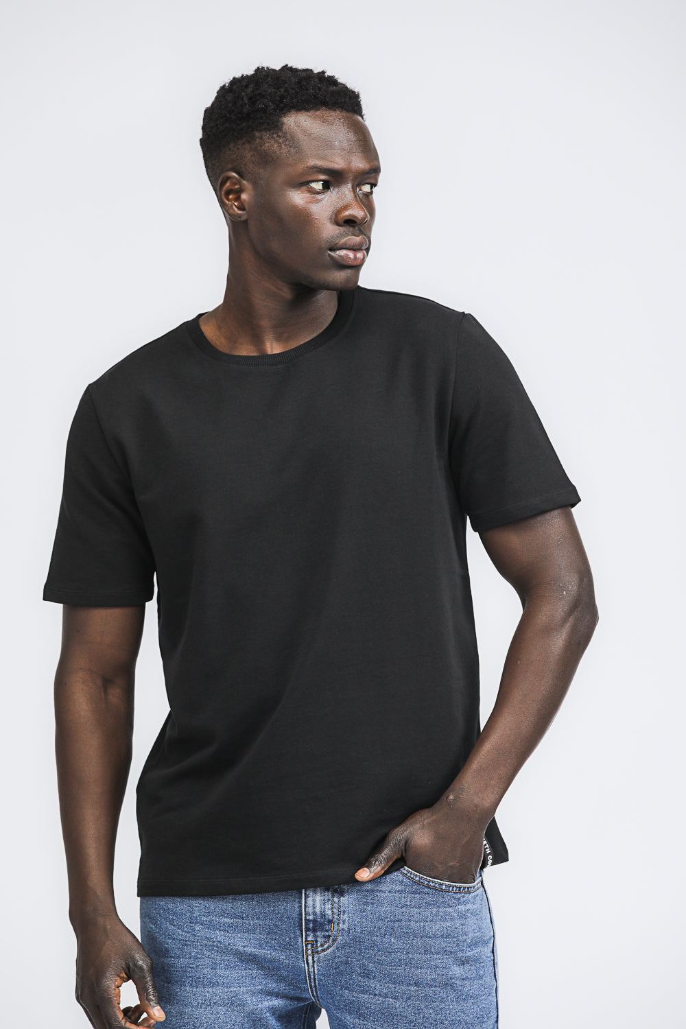 French Terry Knit T Shirt
