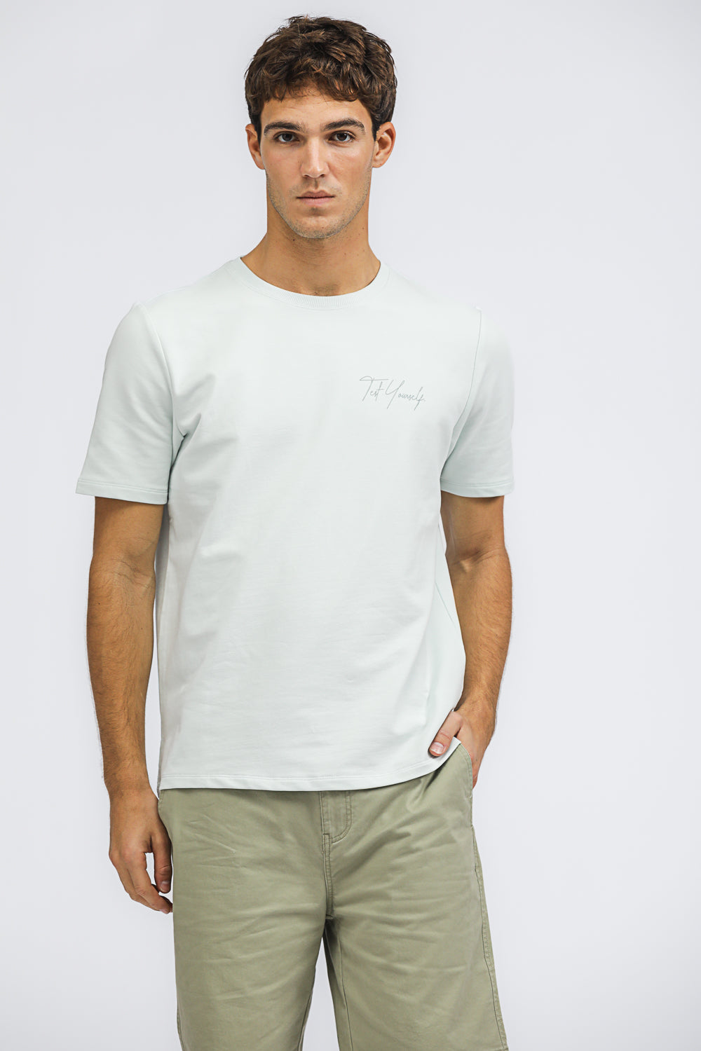 French Terry Knit T Shirt