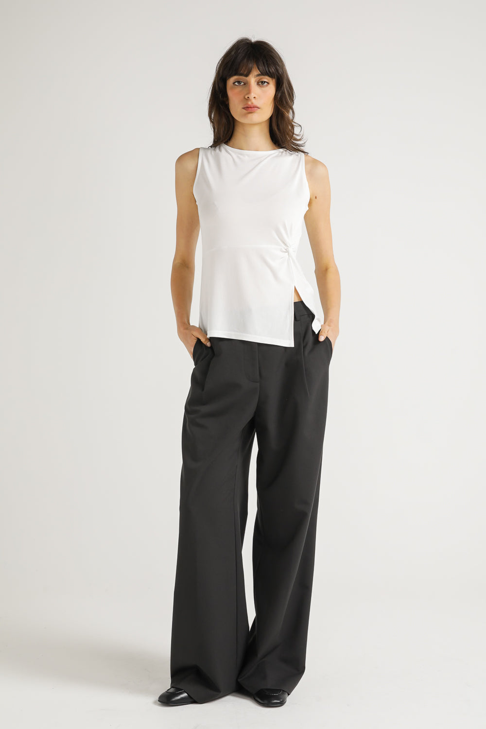Asymmetric Sleeveless Top