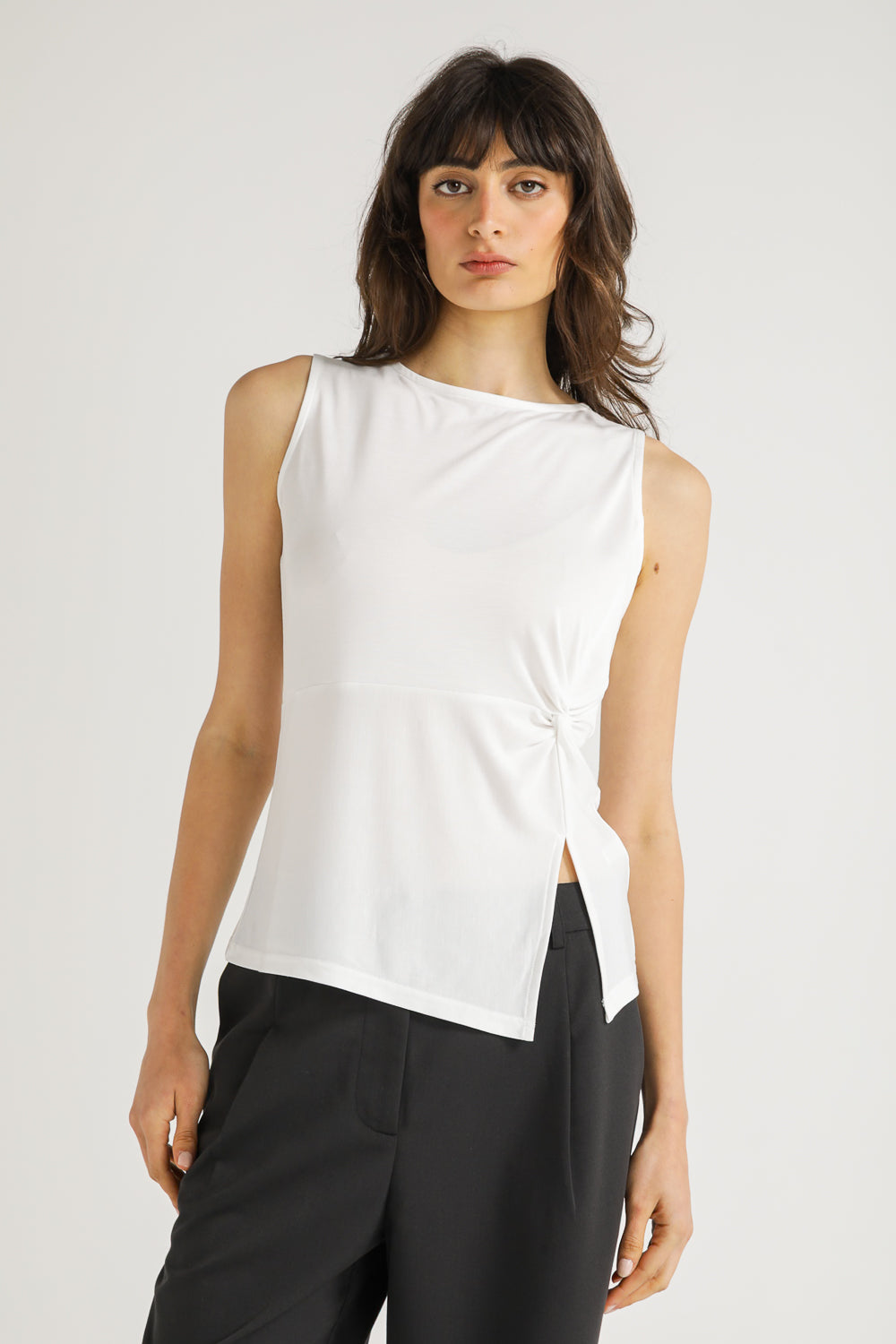 Asymmetric Sleeveless Top