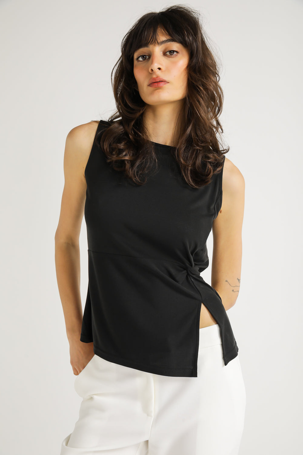 Asymmetric Sleeveless Top