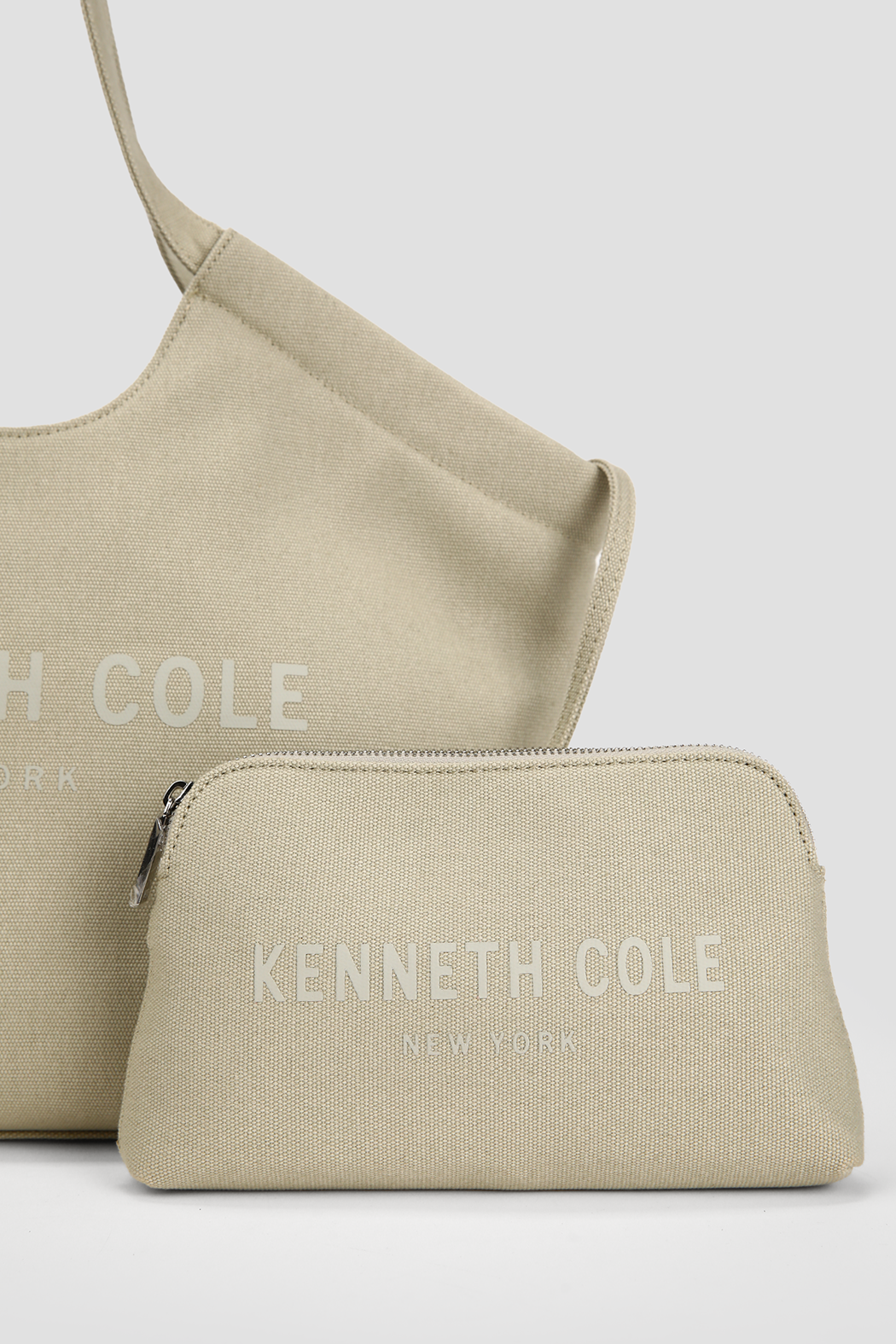 Canvas Tote Bag & Pouch Set