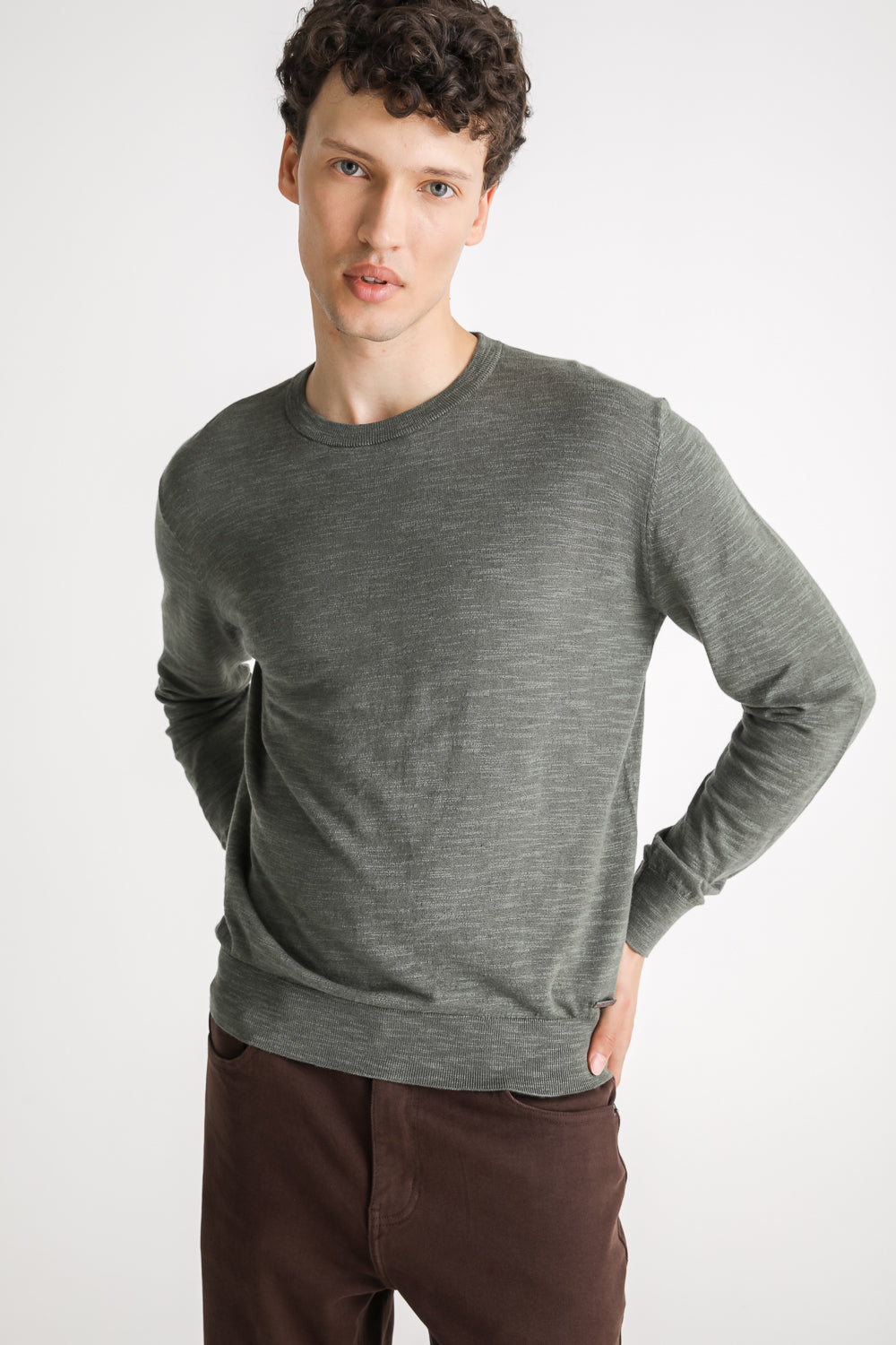 Crew Neck Knit Sweater