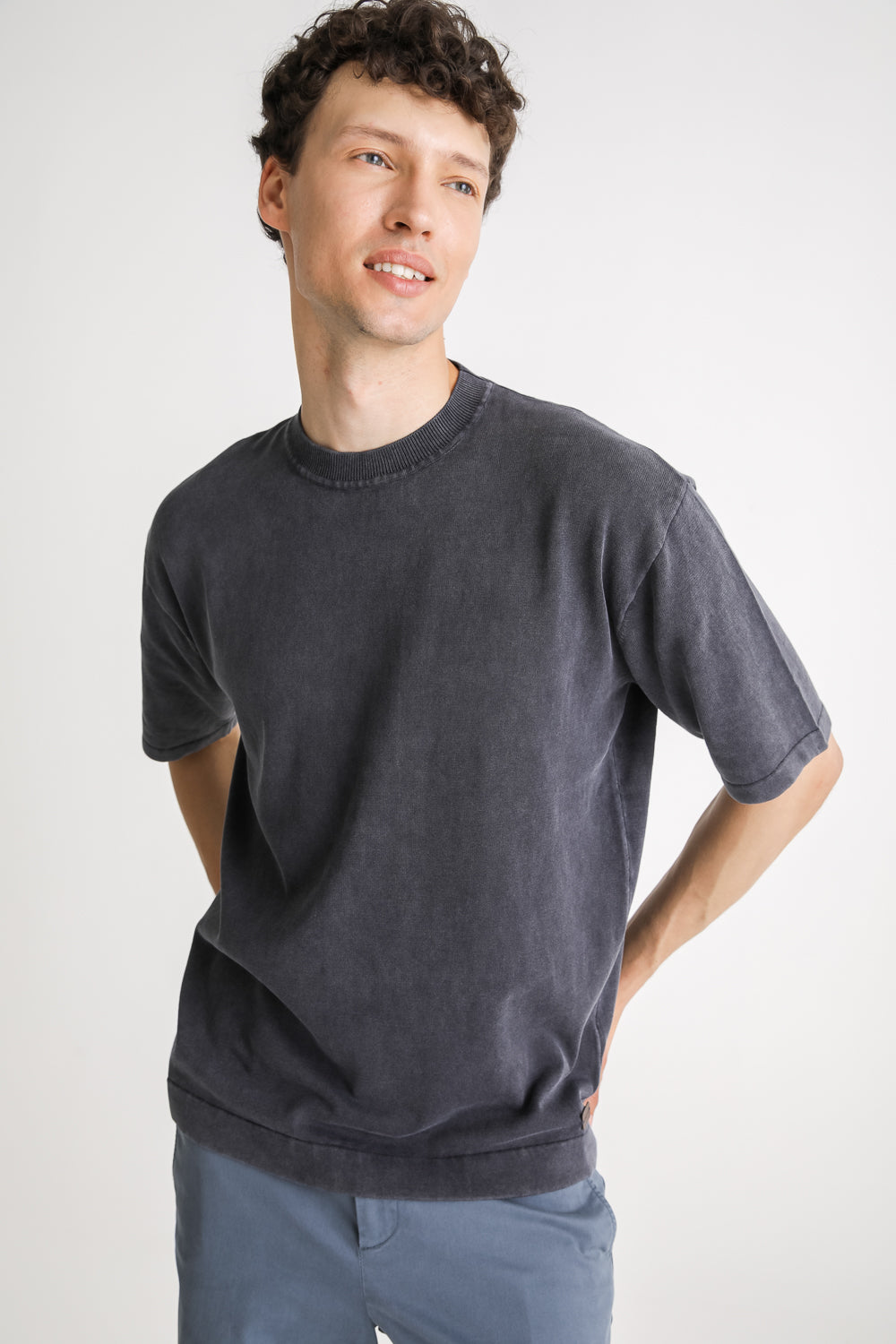 Cotton Knit T Shirt