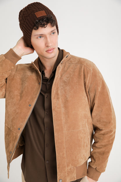 Leather Bomber Jacket