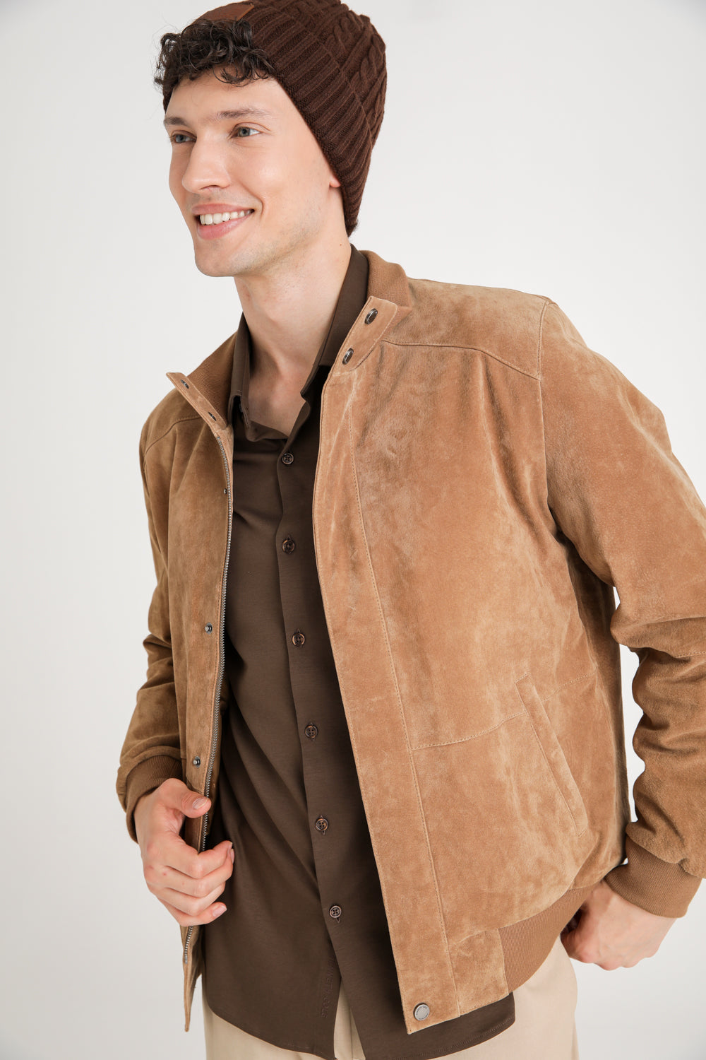 Leather Bomber Jacket