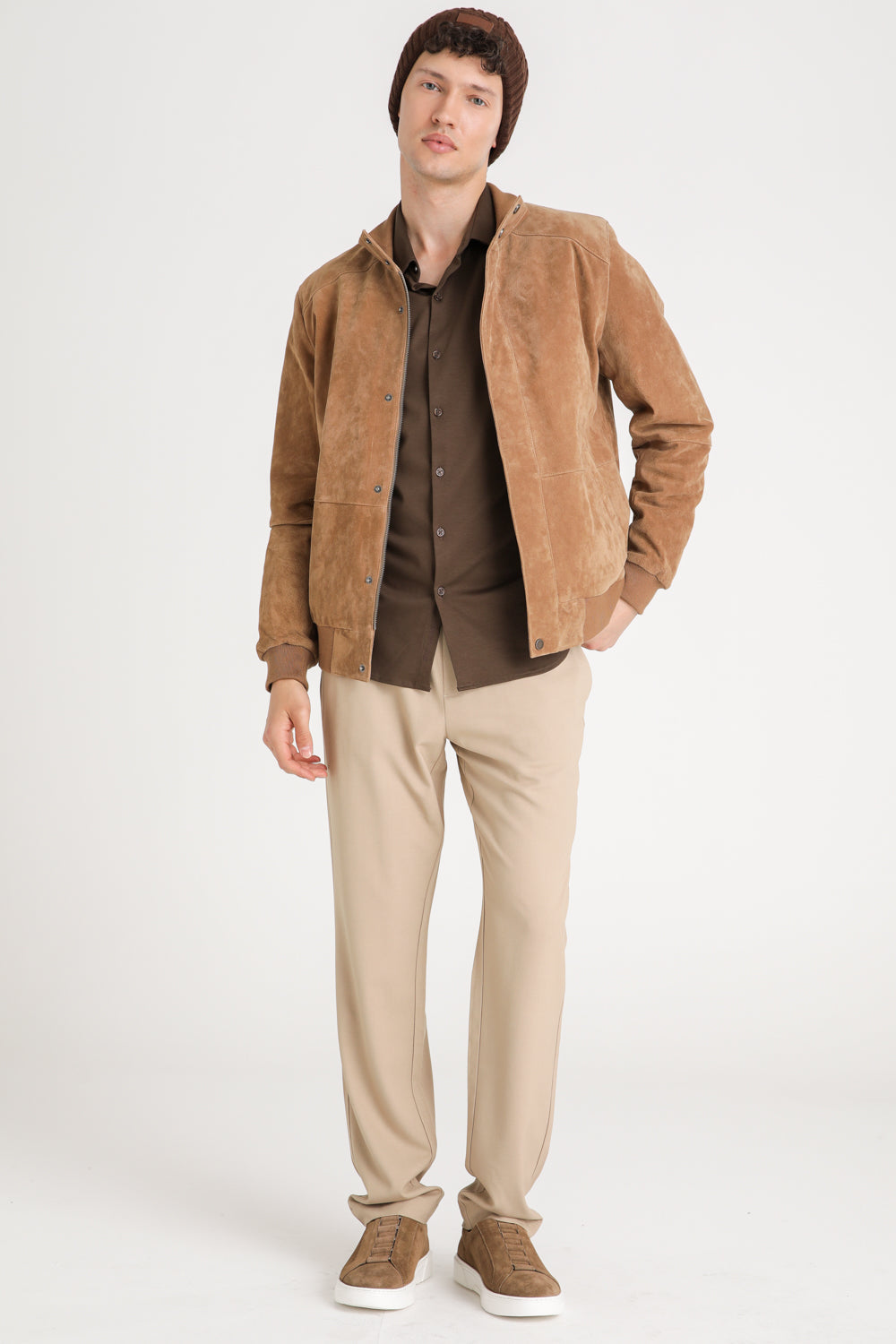 Leather Bomber Jacket