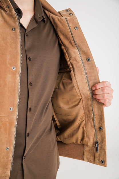 Leather Bomber Jacket