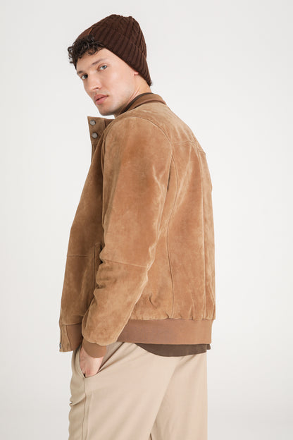 Leather Bomber Jacket