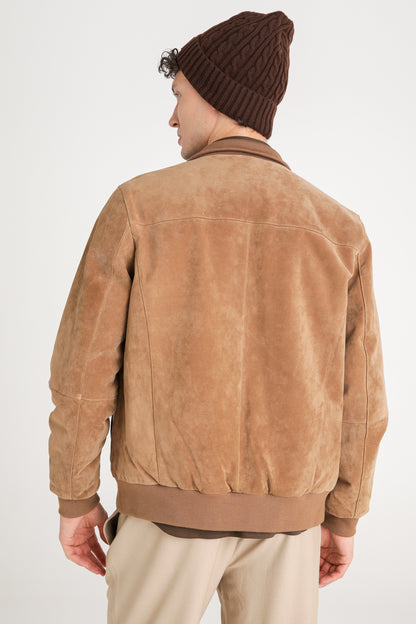 Leather Bomber Jacket