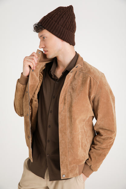 Leather Bomber Jacket