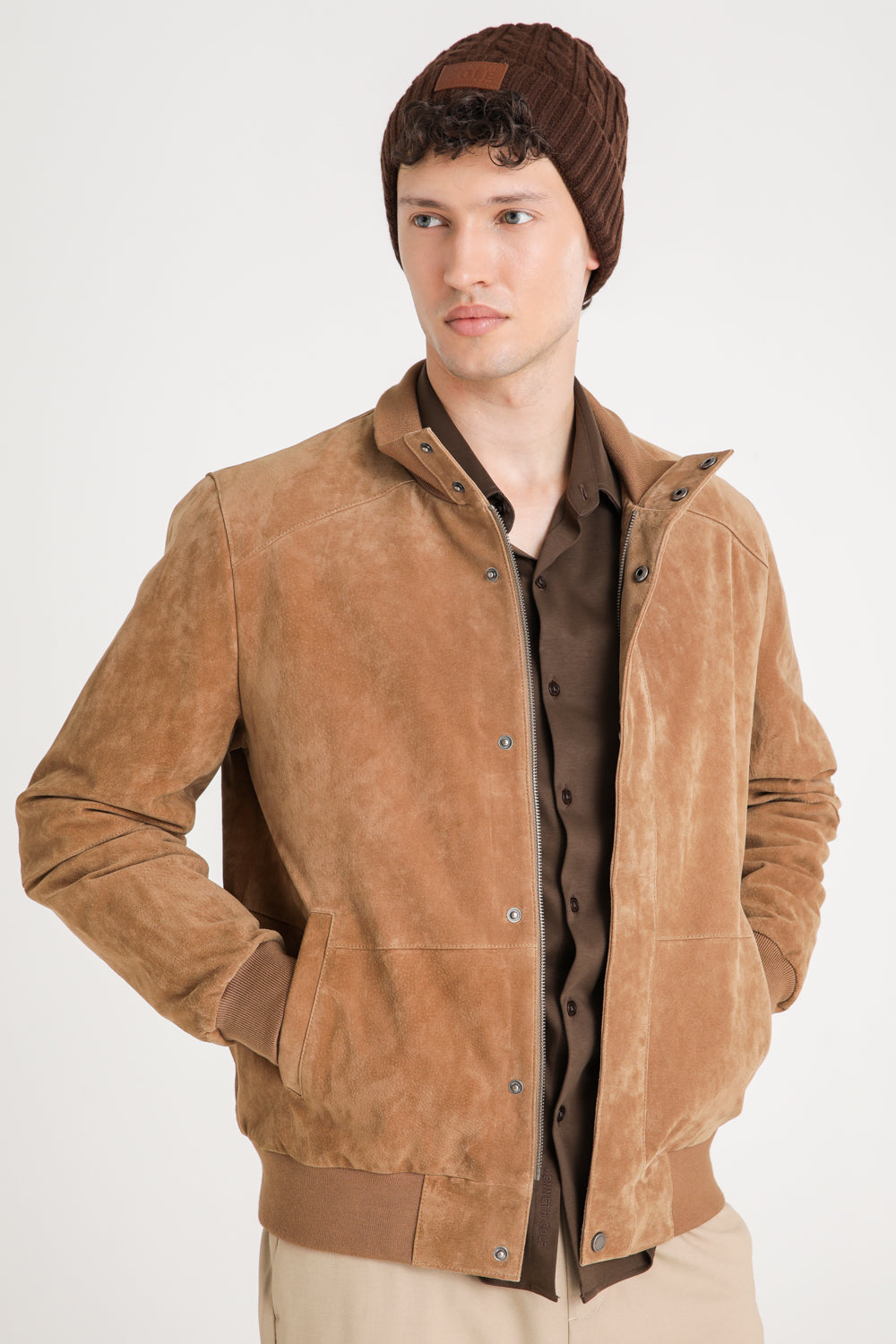 Leather Bomber Jacket