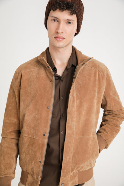 Leather Bomber Jacket