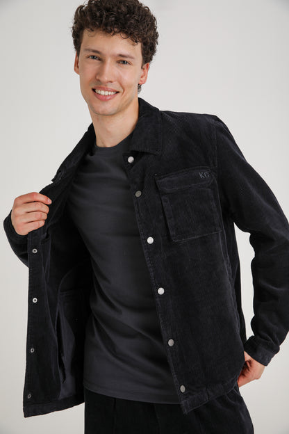 Cotton Snap Button Jacket