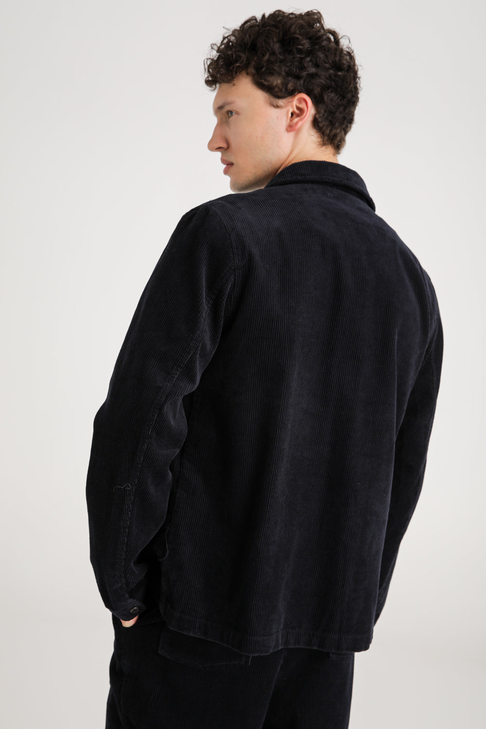 Cotton Snap Button Jacket