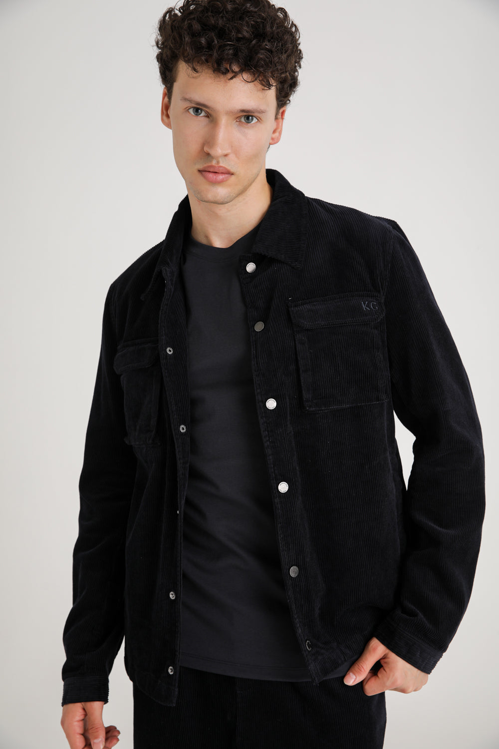 Cotton Snap Button Jacket