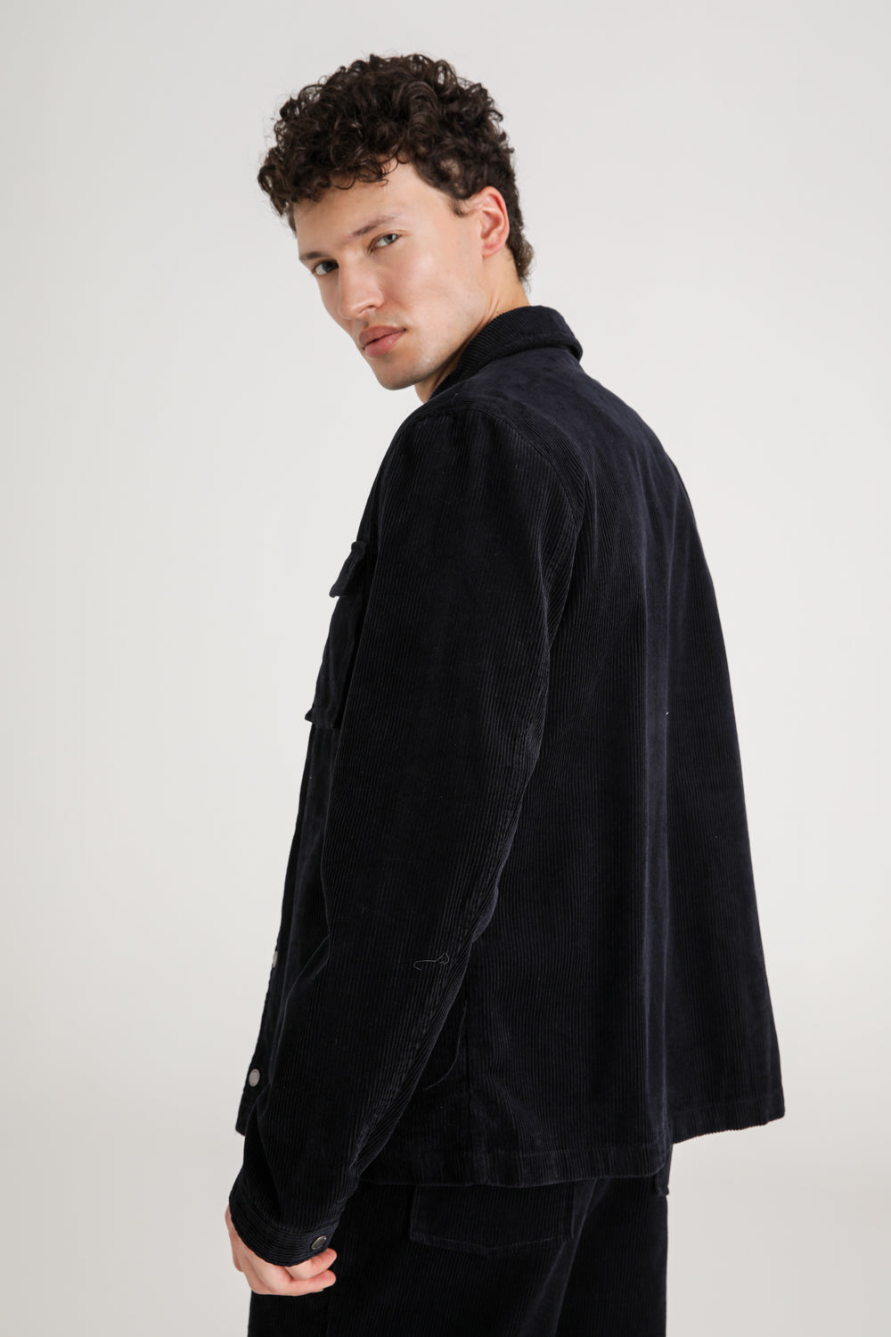 Cotton Snap Button Jacket