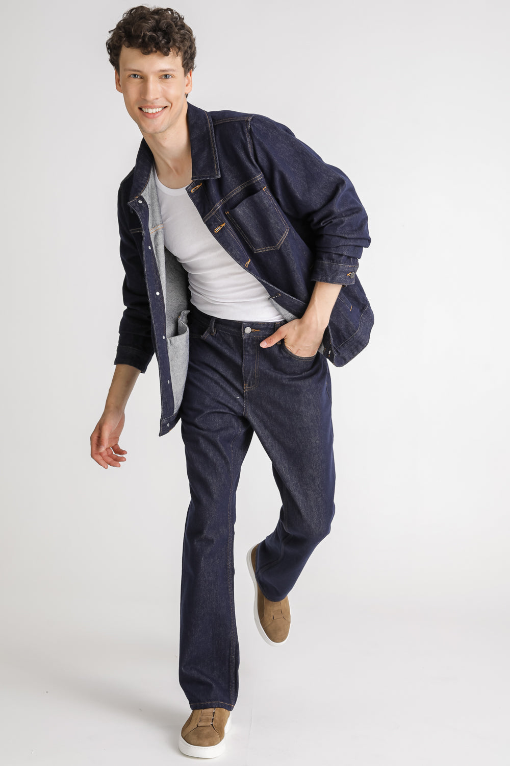 Cotton Straight Fit Jeans
