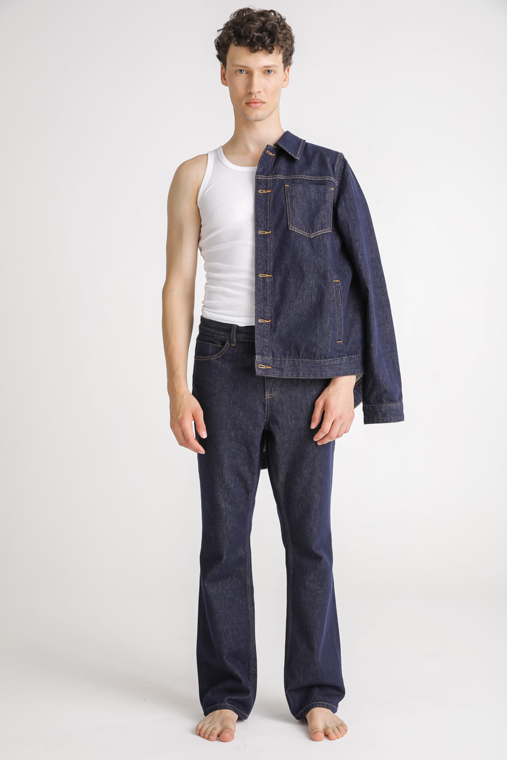 Cotton Straight Fit Jeans
