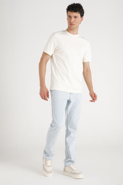 Straight Leg Cotton Jeans