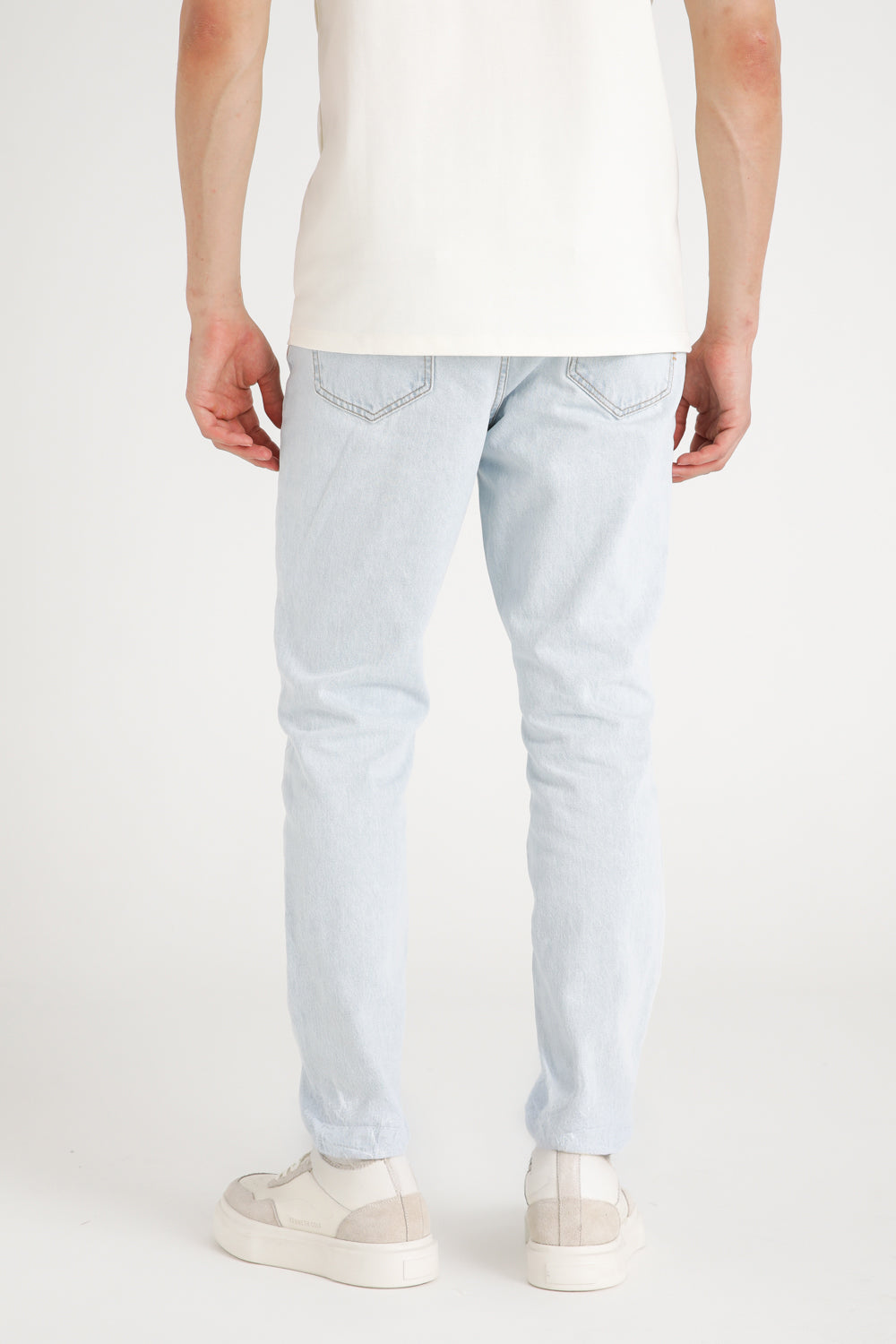 Straight Leg Cotton Jeans