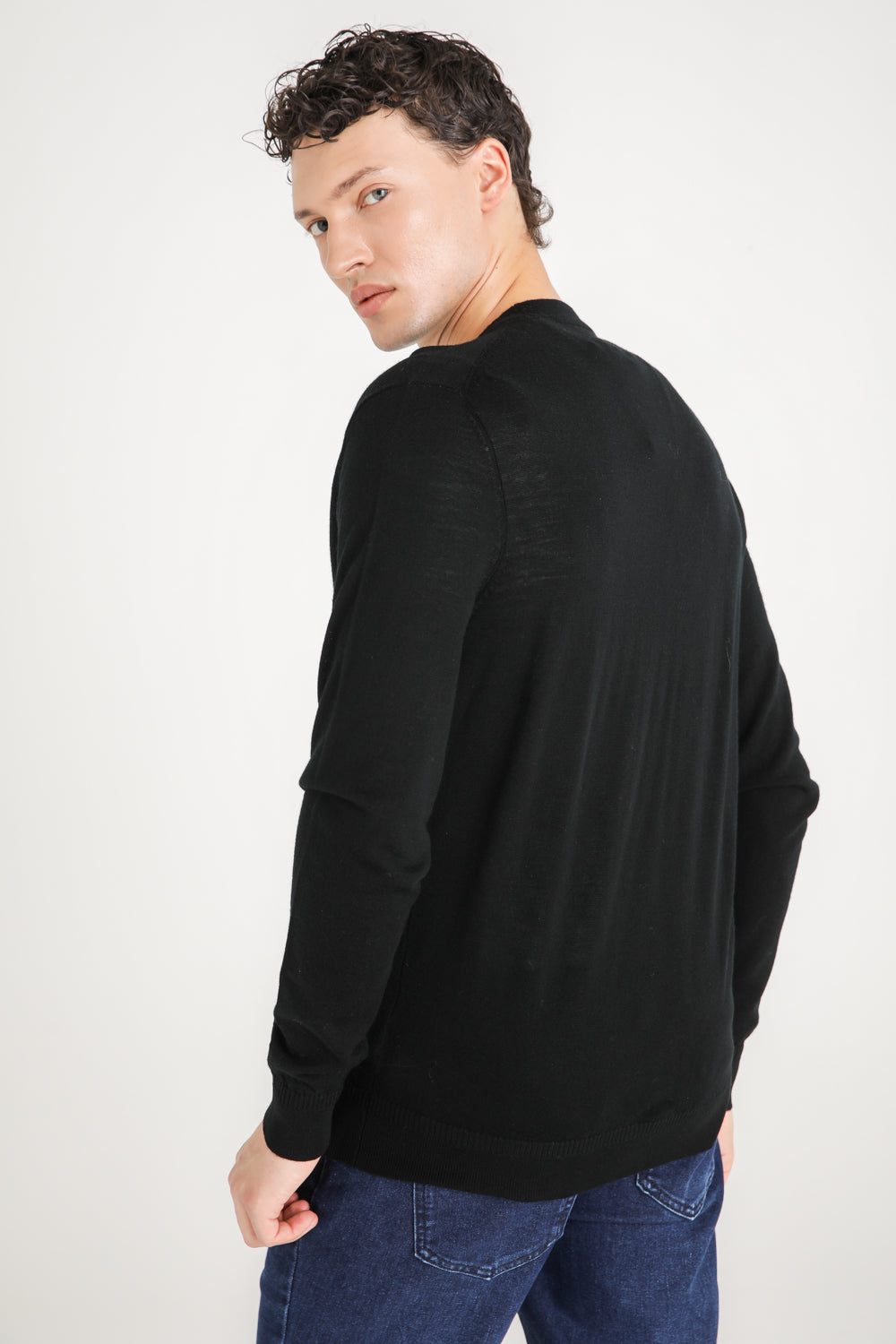 V Neck Knit Cardigan