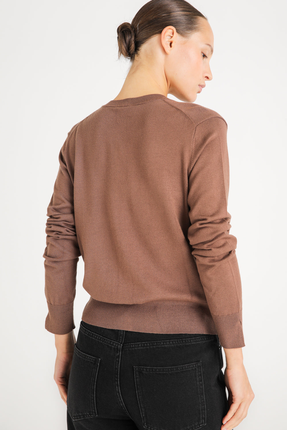 V Neck Knit Cardigan