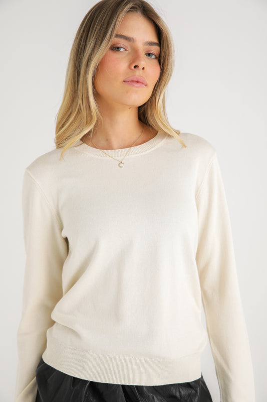 Crew Neck Knit Top