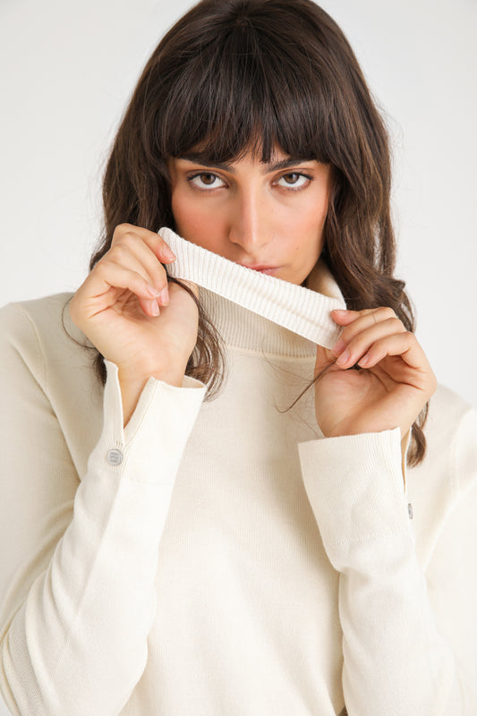 Ribbed Turtleneck Sweater