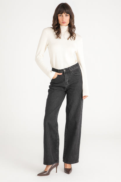 Ribbed Turtleneck Sweater