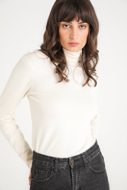 Ribbed Turtleneck Sweater