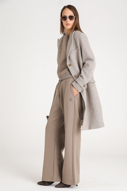Long Chevron Coat