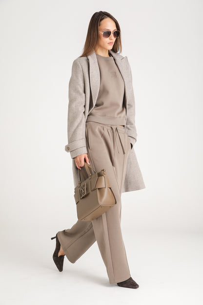 Long Chevron Coat