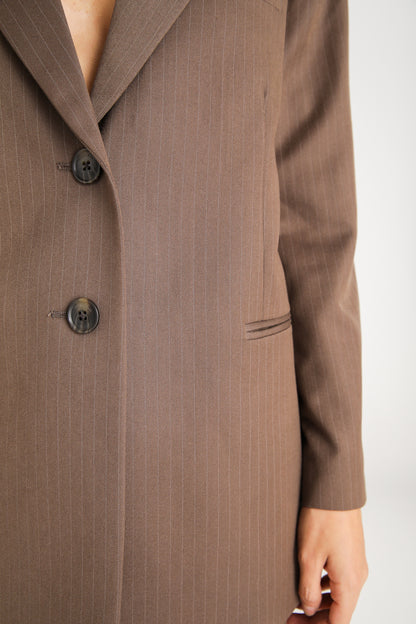 Pinstripe Boyfriend Blazer