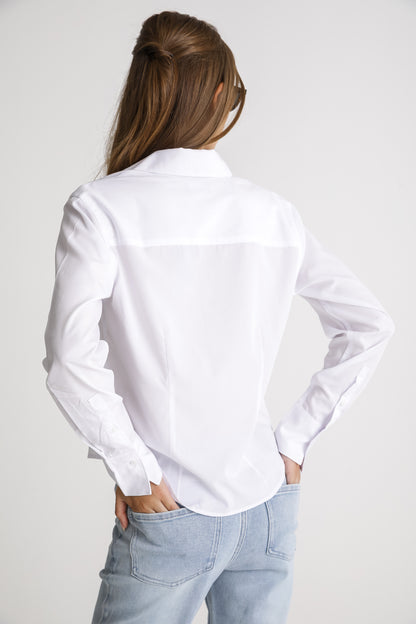 Cropped Button Down Shirt