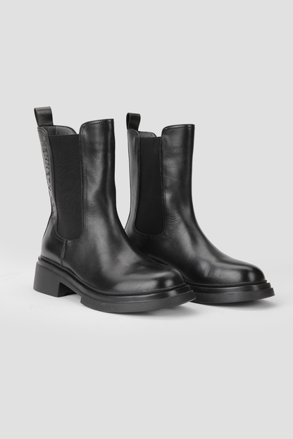Leather Platform Boots