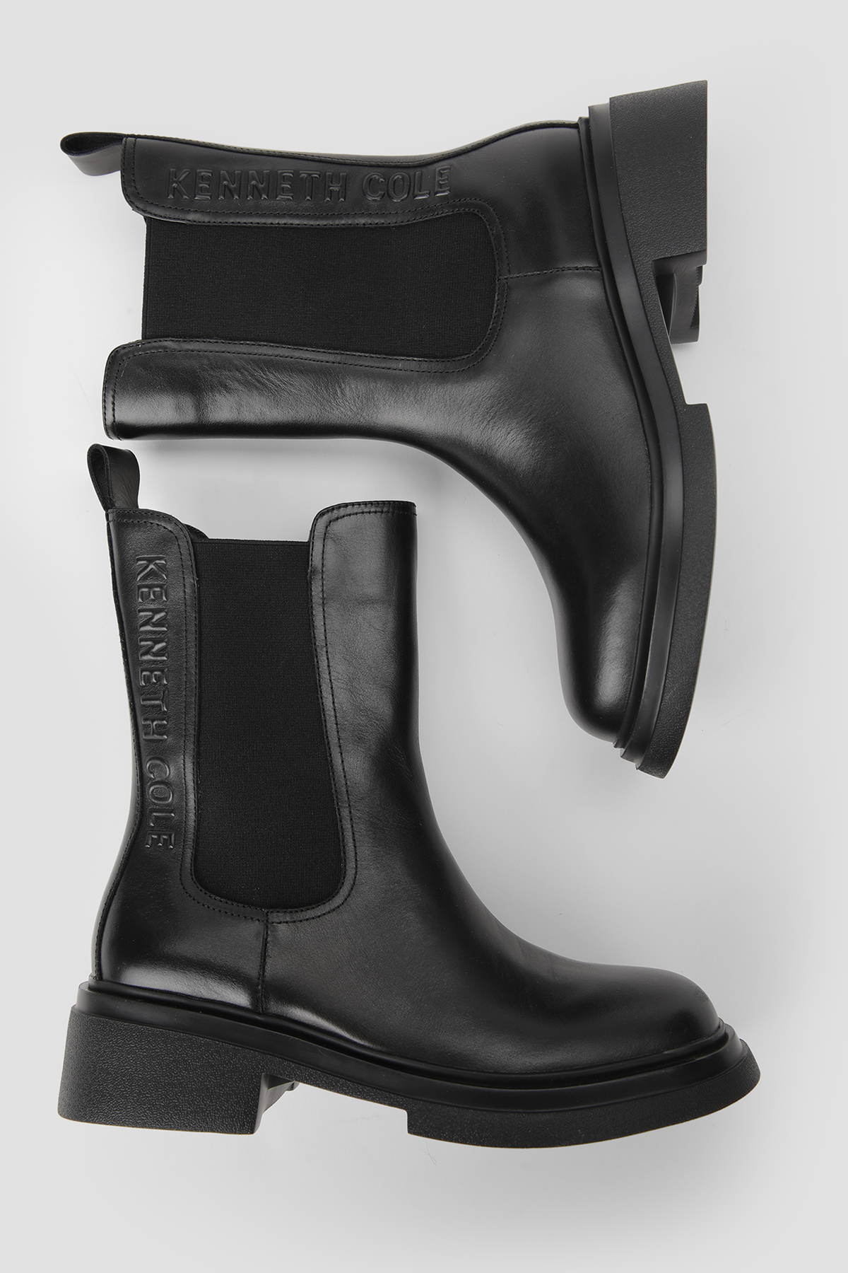 Leather Platform Boots