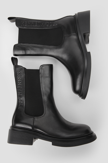 Leather Platform Boots