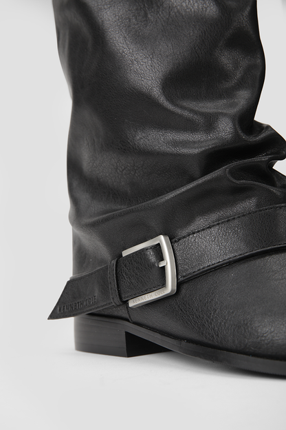 Knee High Buckle Boots