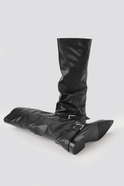 Knee High Buckle Boots
