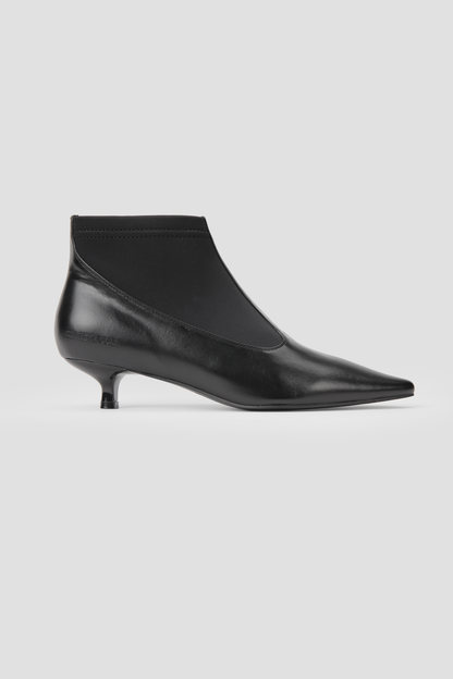 Leather Pointed Ankle Boots