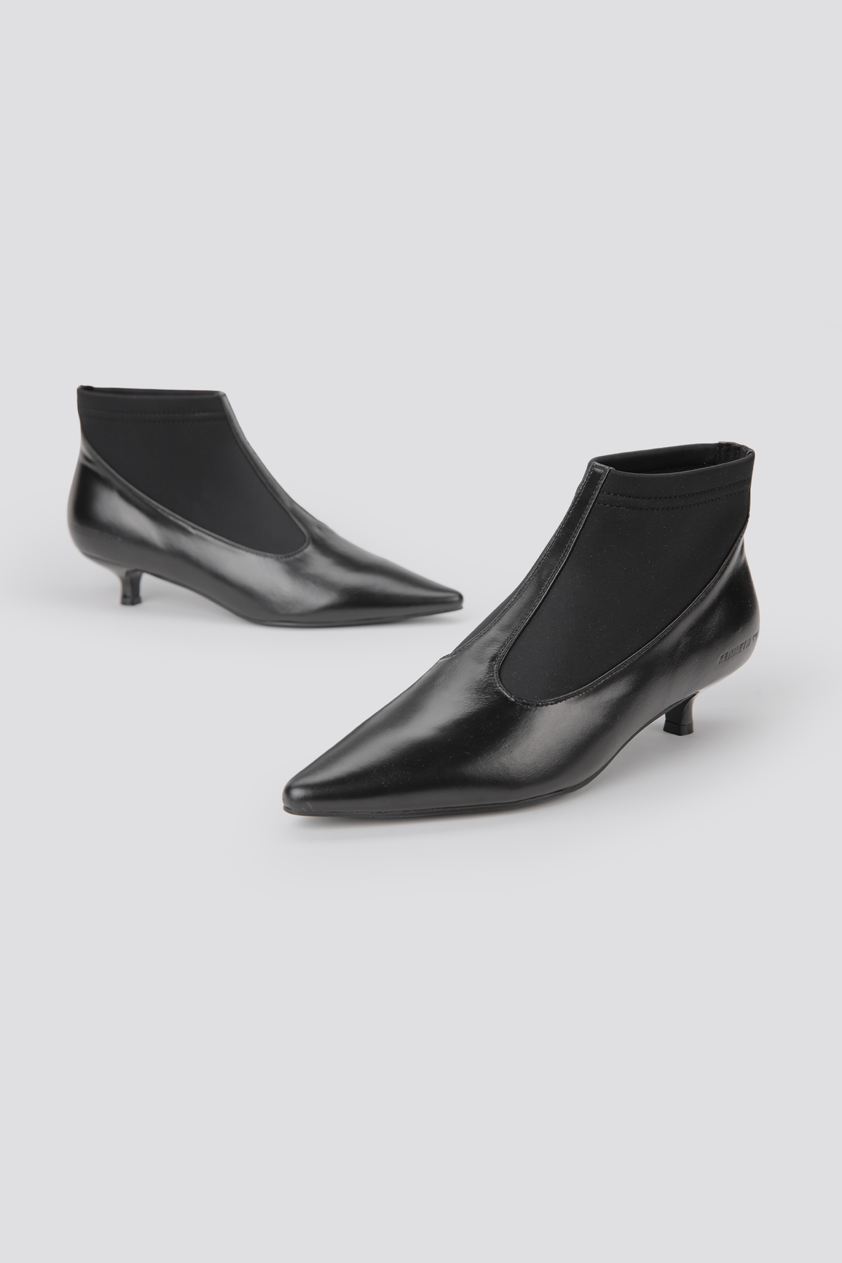 Leather Pointed Ankle Boots