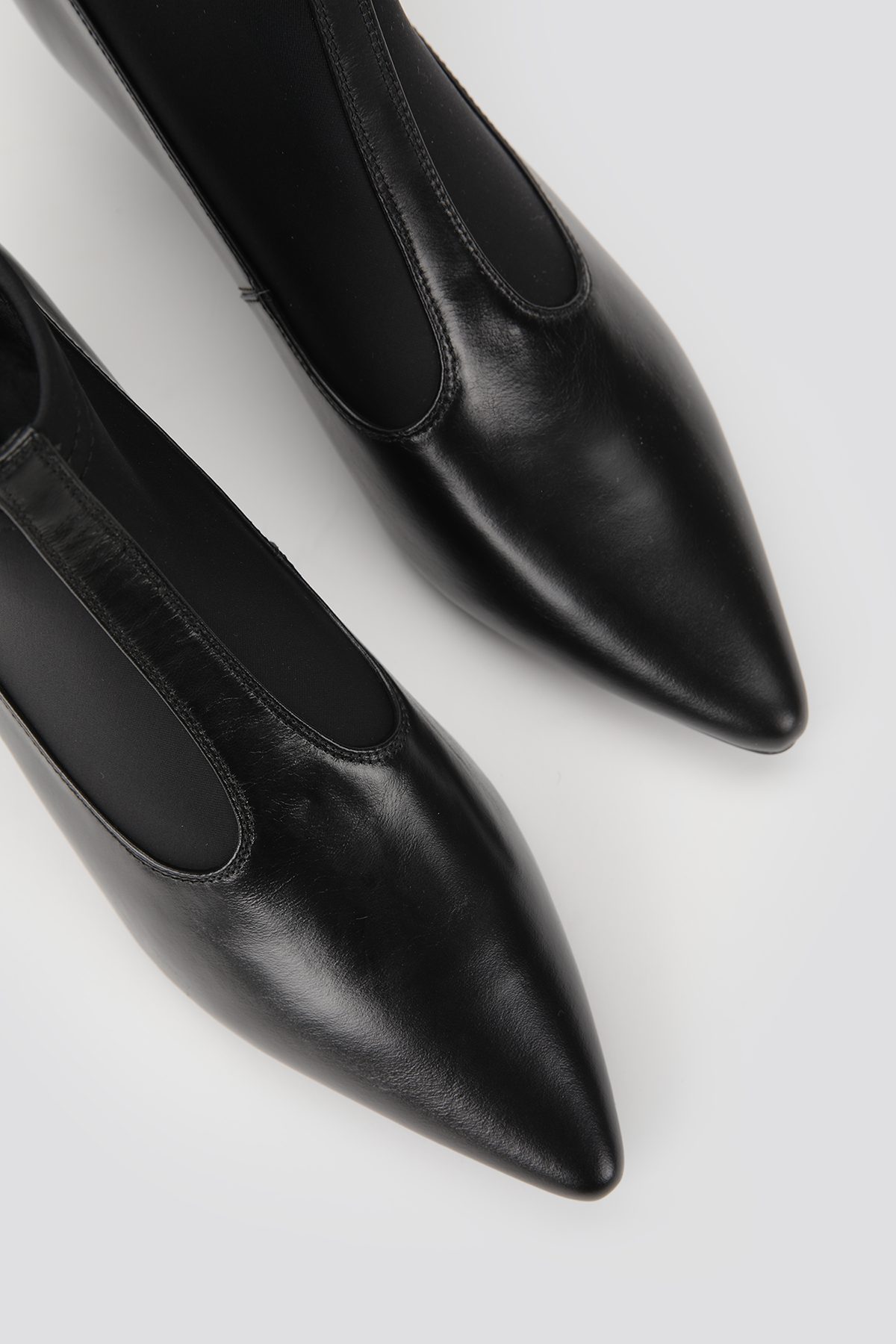 Leather Pointed Ankle Boots