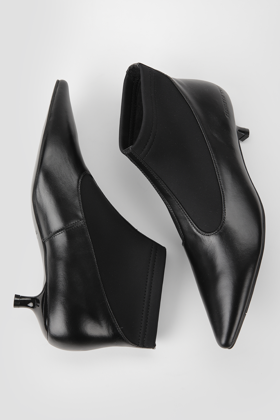 Leather Pointed Ankle Boots