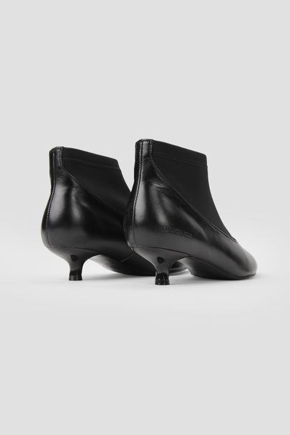 Leather Pointed Ankle Boots