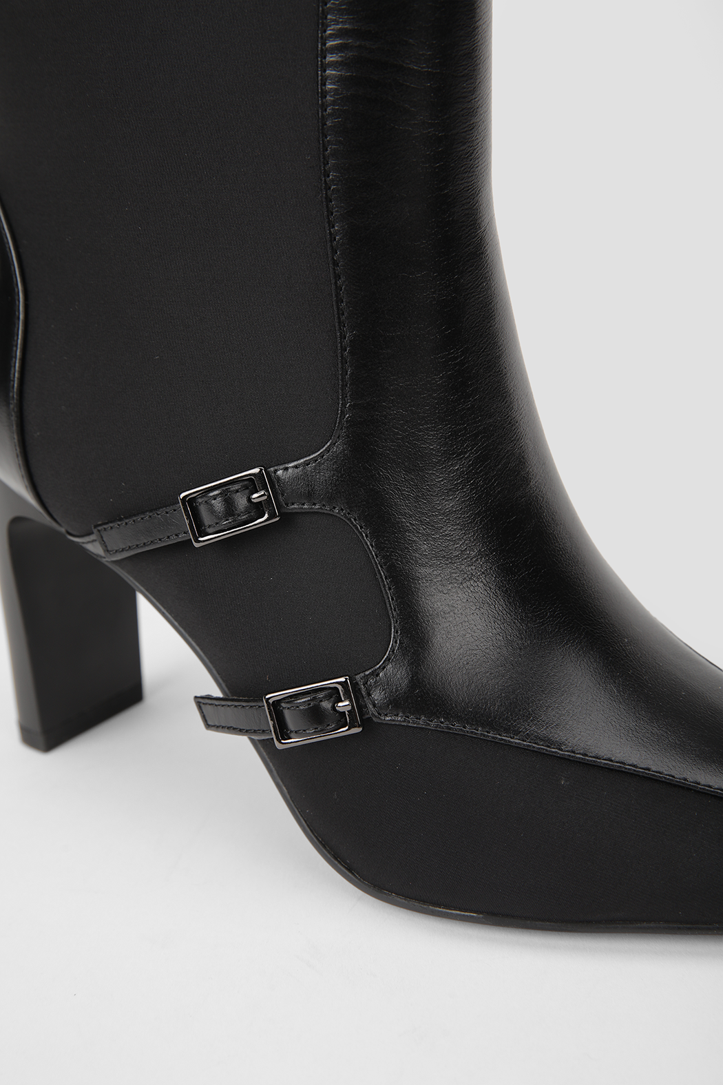 Leather Buckle Boots