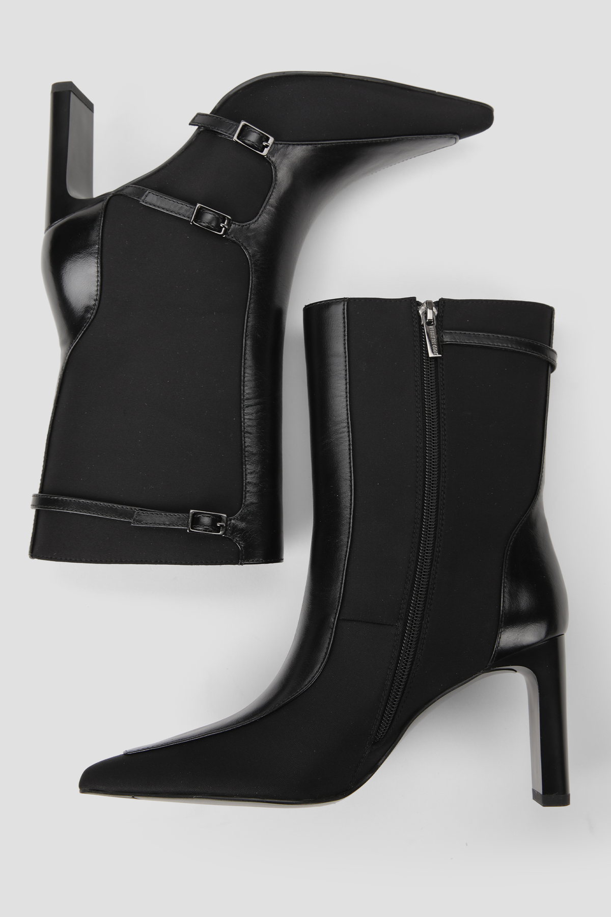 Leather Buckle Boots