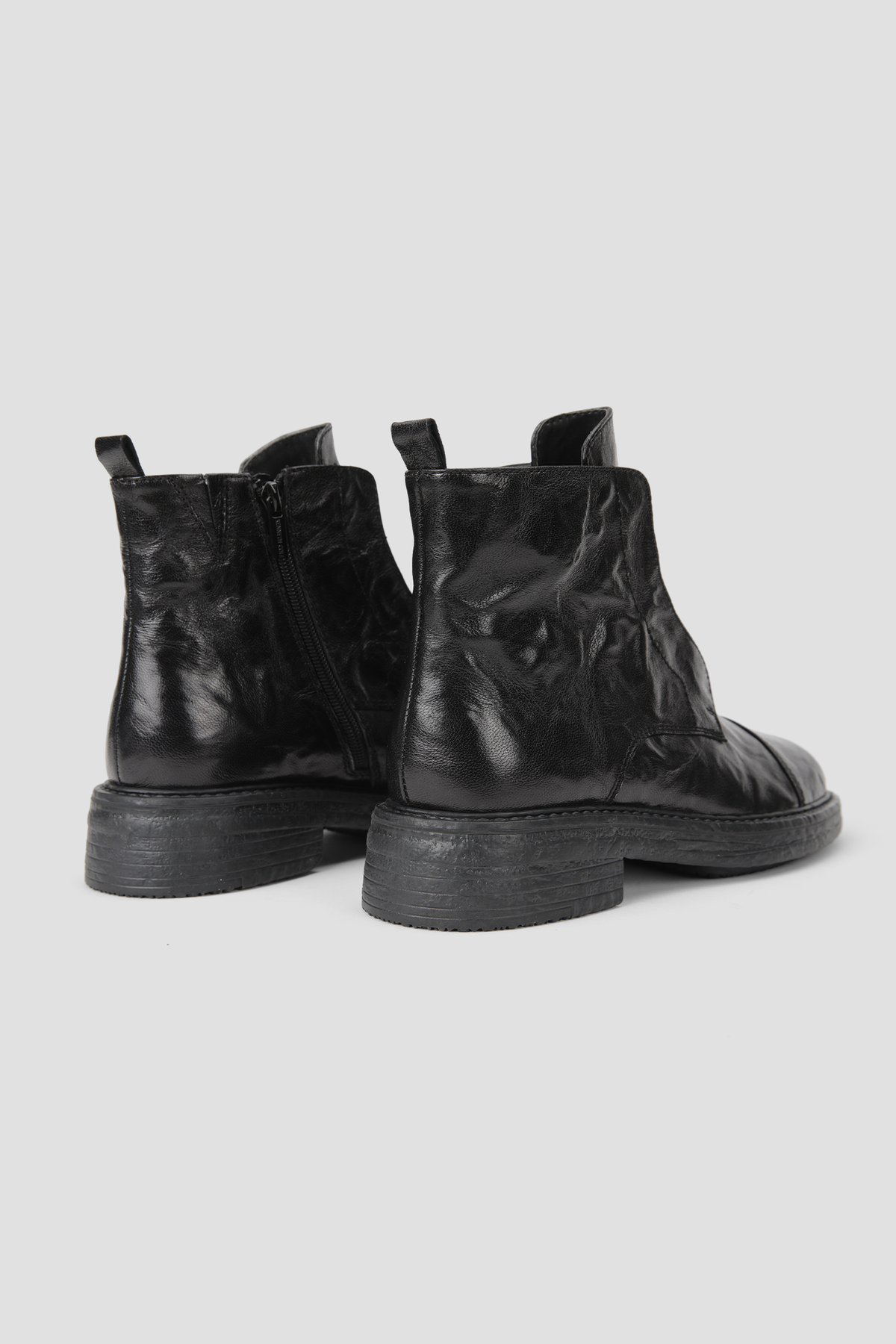 Leather Lace Up Ankle Boots